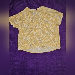 SHEIN V Neck Floral Print Blouse